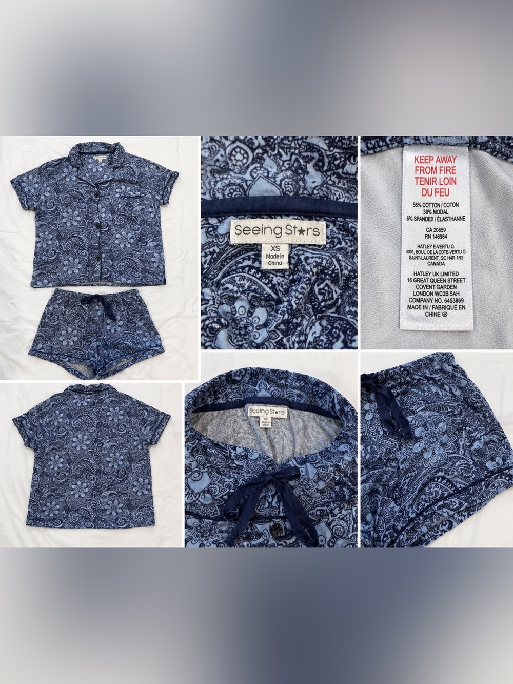 Seeing Stars Two-Piece Pajama Set – Women’s XS
